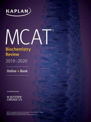 cover image of MCAT Biochemistry Review 2019-2020